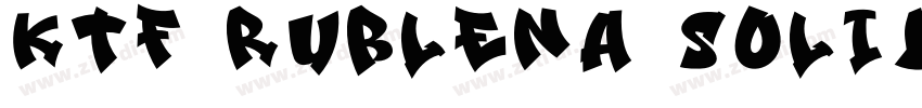KTF Rublena Solid字体转换